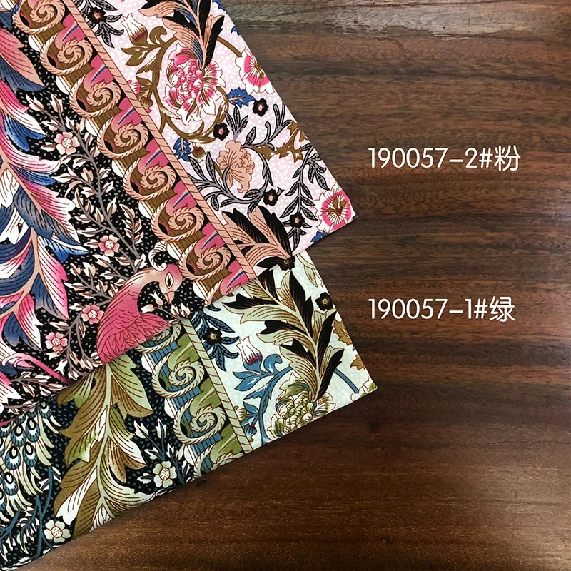 Large Flowers Viscose Fabric Sewing Cloth Colorful Floral Digital Print Challis 100% Rayon Material for Skirt,Dress,By the Meter