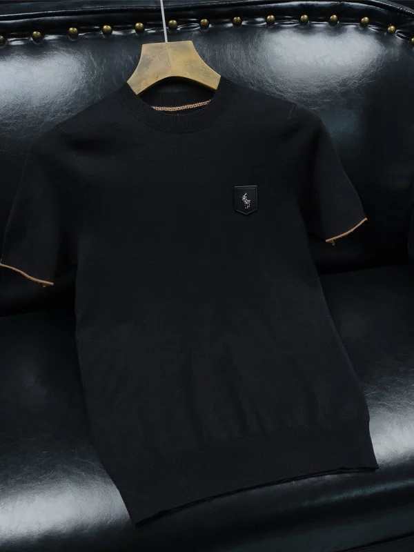 

Мужской приталенный вязаный шерстяной свитер ZhanChao: утепленный, с круглым вырезом, базовый слой, модный повседневный стиль