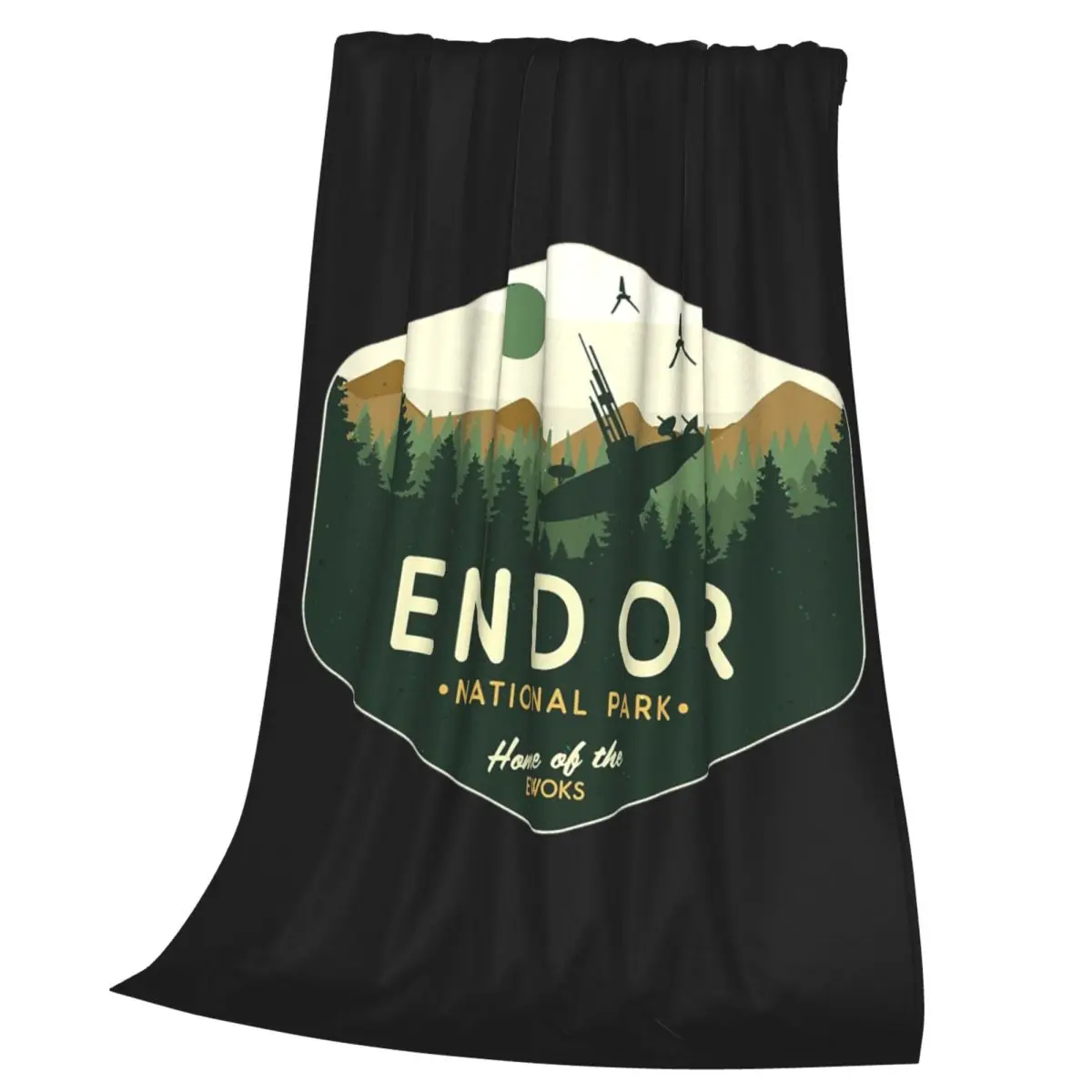 Endor National Park Home Of The Ewoks Blanket Soft Warm Flannel Throw Blanket Cover for Bed Living room Picnic Travel Home Sofa