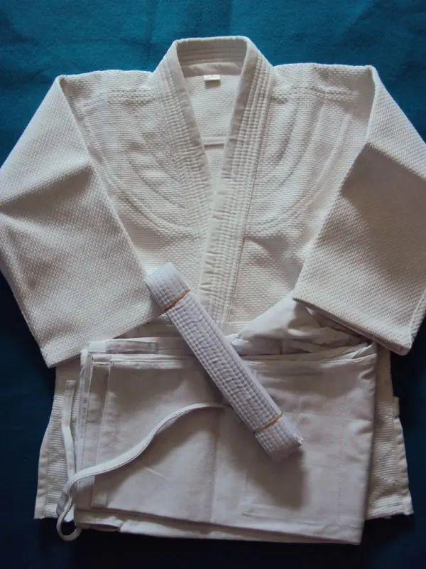 

High Quality Professional Competition Judo Suit Training Wear Pure Cotton White and Blue Adult Children's Men's Women's
