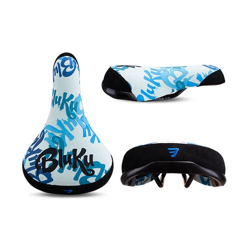 Imagen 1 del producto Funsea-sillín de bicicleta con estampado de silicona, asiento de bicicleta con logotipo bordado, Riel de 8mm