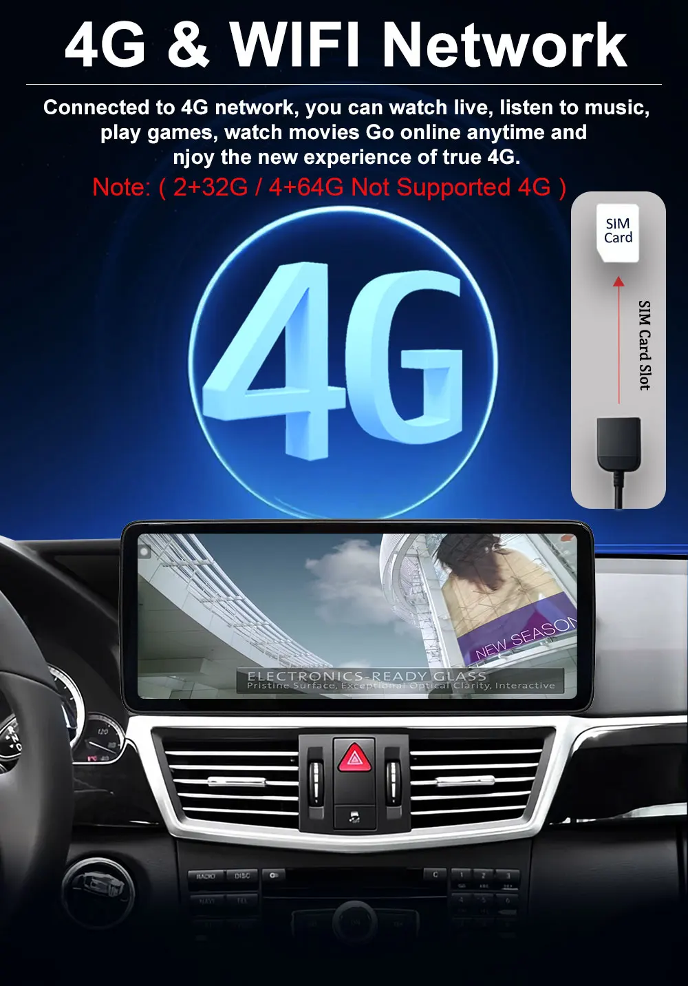 Android 16 System Stereo Auto-Multimedia-Videoplayer für Mercedes Benz E-Klasse W212 2009 - 2016 Carplay GPS QLED-Bildschirm 4G – Detail 14