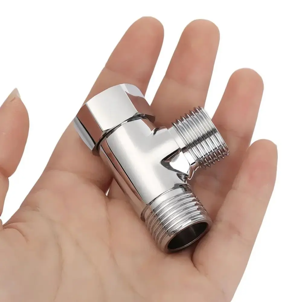 

Антикоррозийный 3-ходовой Т-образный адаптер, сменный латунный Т-образный адаптер с защитой от протечек, многоцелевой, простой в установке переключающий клапан для душа