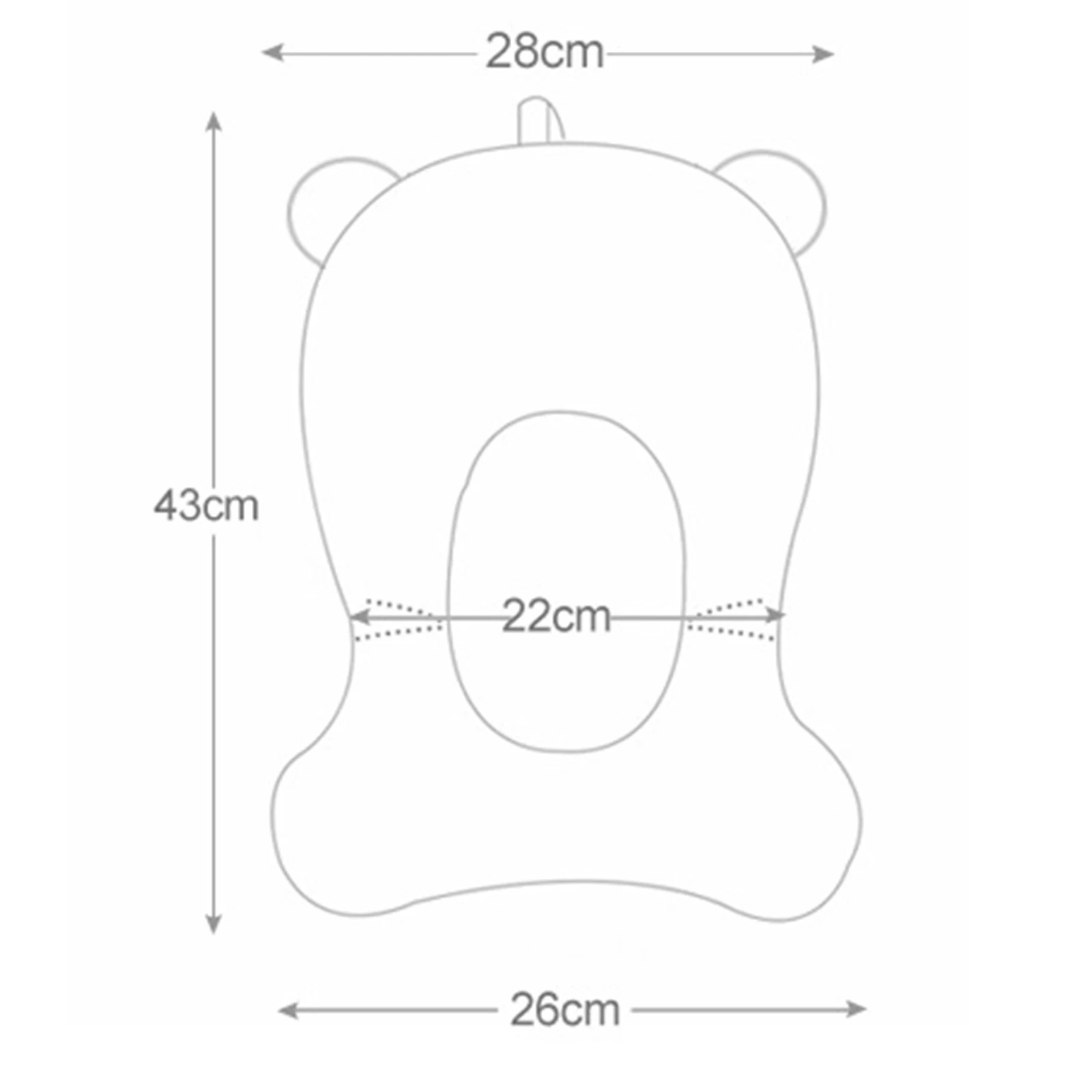 Cushion Mat Backrest Sink Baby Kids Bath Tub Pad Support Seat Non Slip Newborn Cushion Infant Bathing Pillow Adjustable Seat