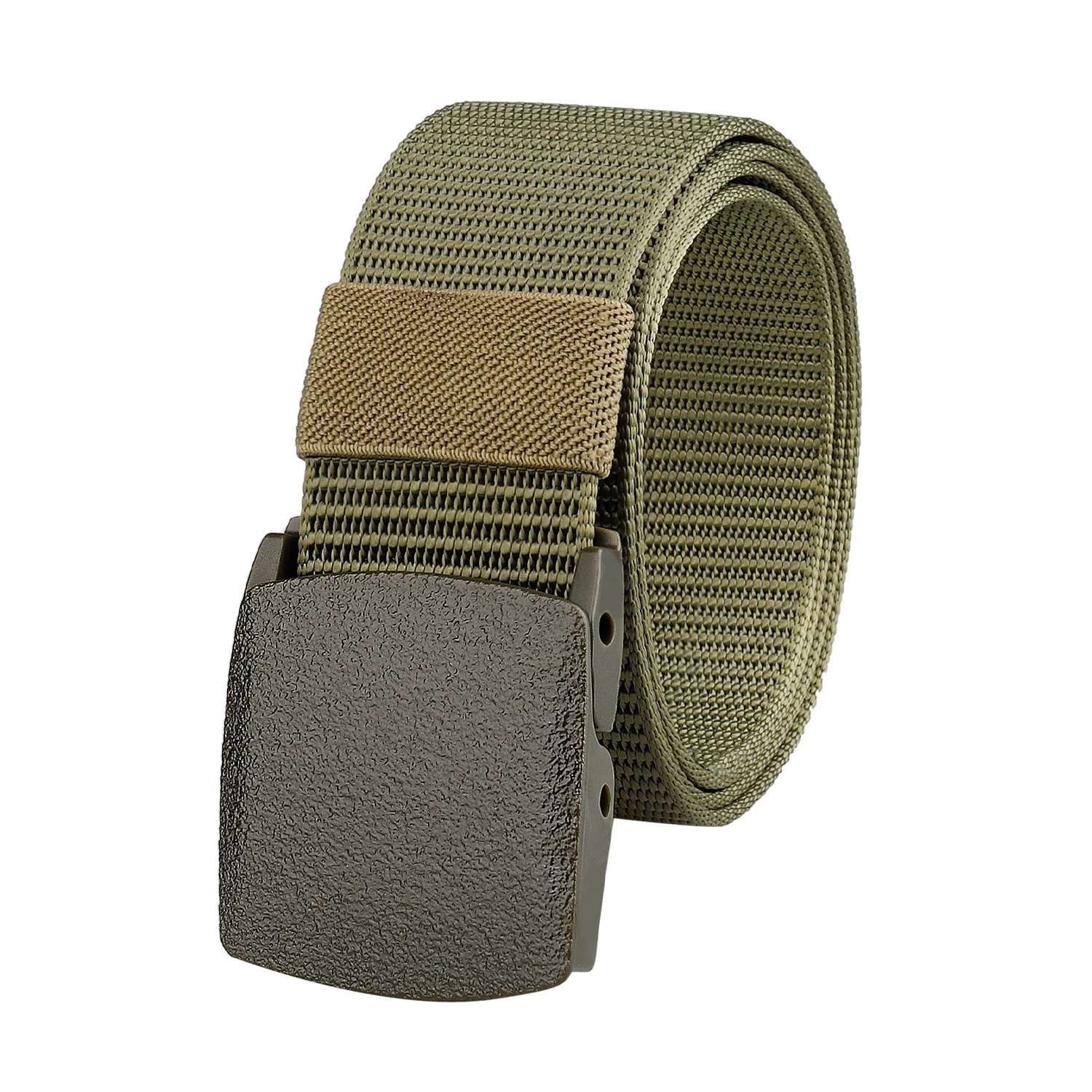 Nylon Belt Automatic Buckle Outdoor Multifunctional Tactical Canvas Belts Light Comfortable Non-metal Belt image 5