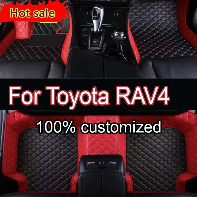 Car Floor Mats For Toyota RAV4 Ravufō XA20 2001 2002 2003 2004 2005 3door Anti-dirty Pads Car Carpets Floor Matt Car Accessories