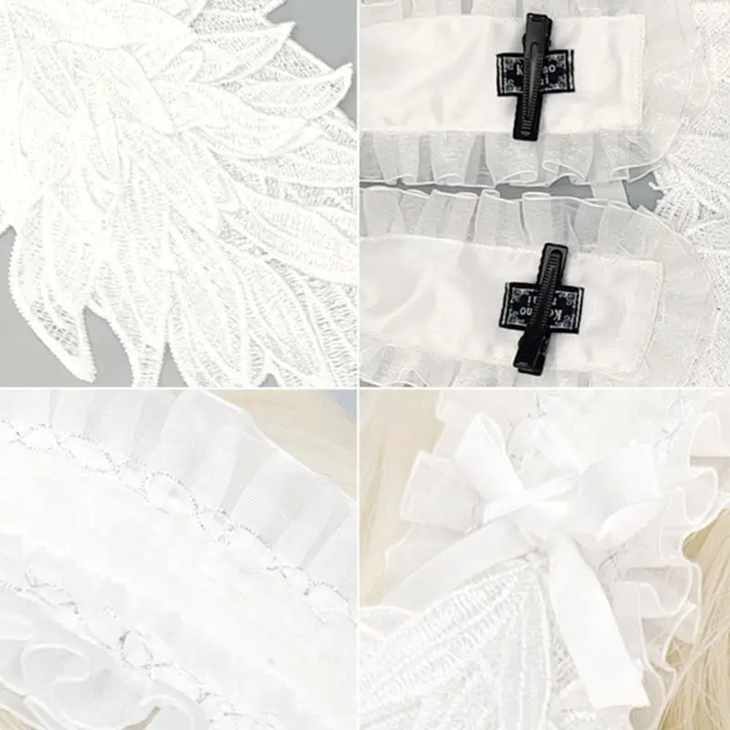 

39BD Lace Headbands Daily Wear Stylish Headwear for Christmas Halloween Party