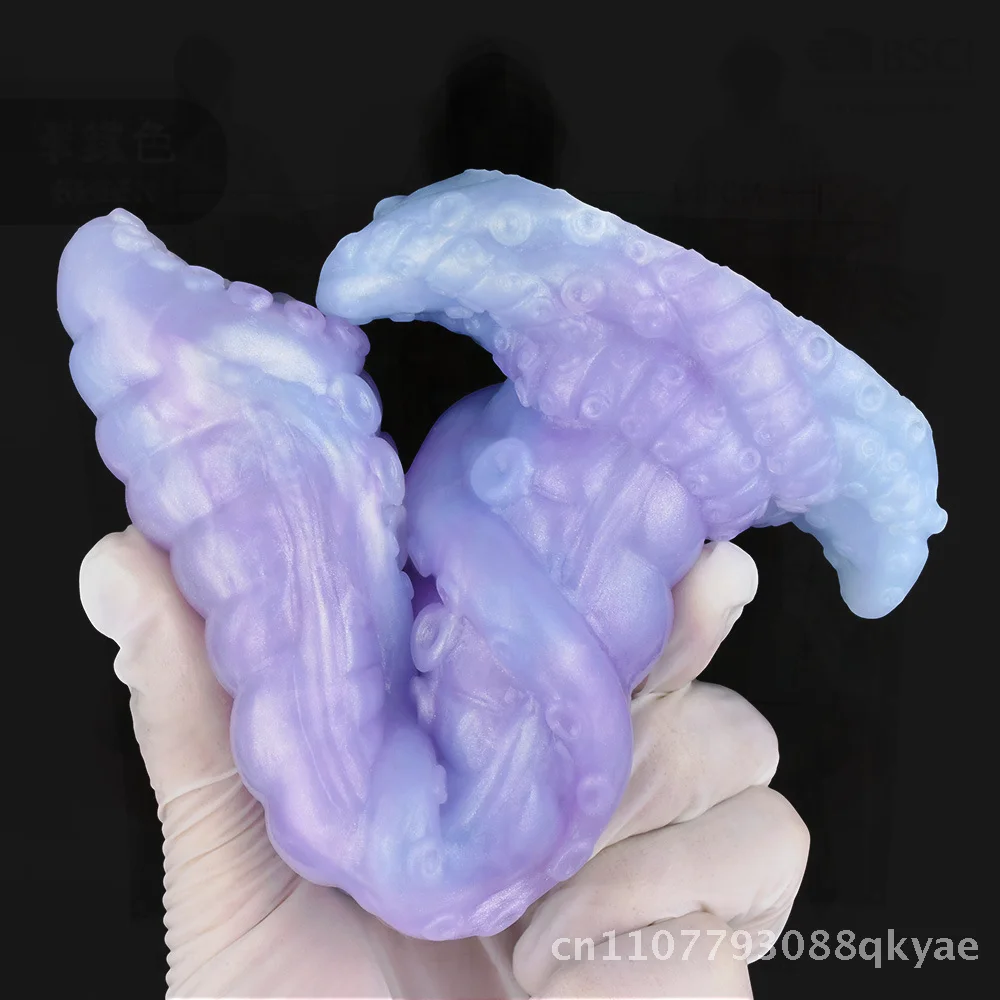 Y2162-2166 Silicone Ovipositor Female Vaginal Masturbation Hollow Egg Spitting Penis Sex Toy Set with Multiple Egg Sizes Sea