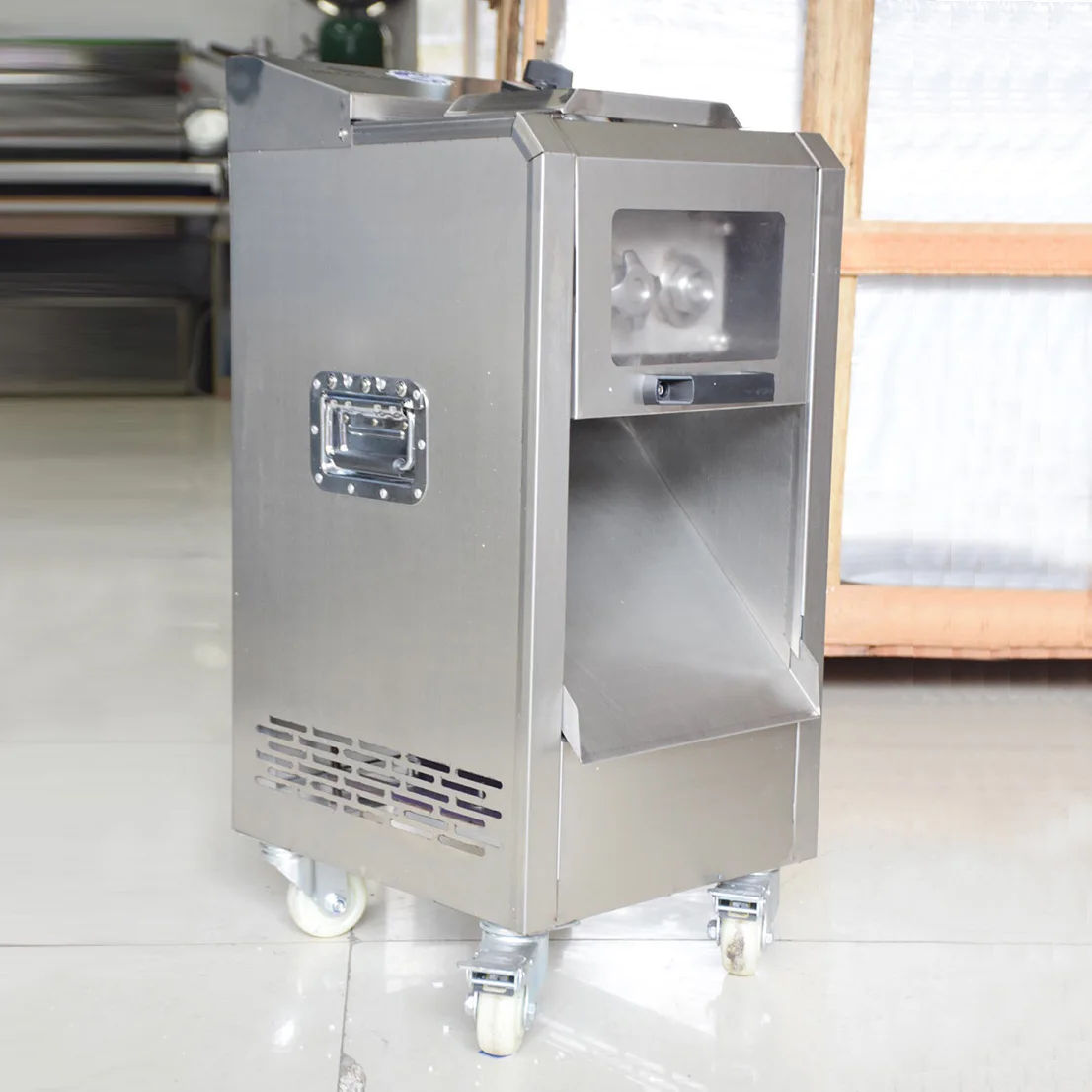 Cortadora de carne automática, máquina de corte individual multifunción, cortadora triturada para el hogar