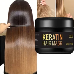 GZE Vitamins Keratin Hair Mask Deep Conditioner - Biotin Protein with Castor Oil Repair for Dry Damaged and Color Treated Hair