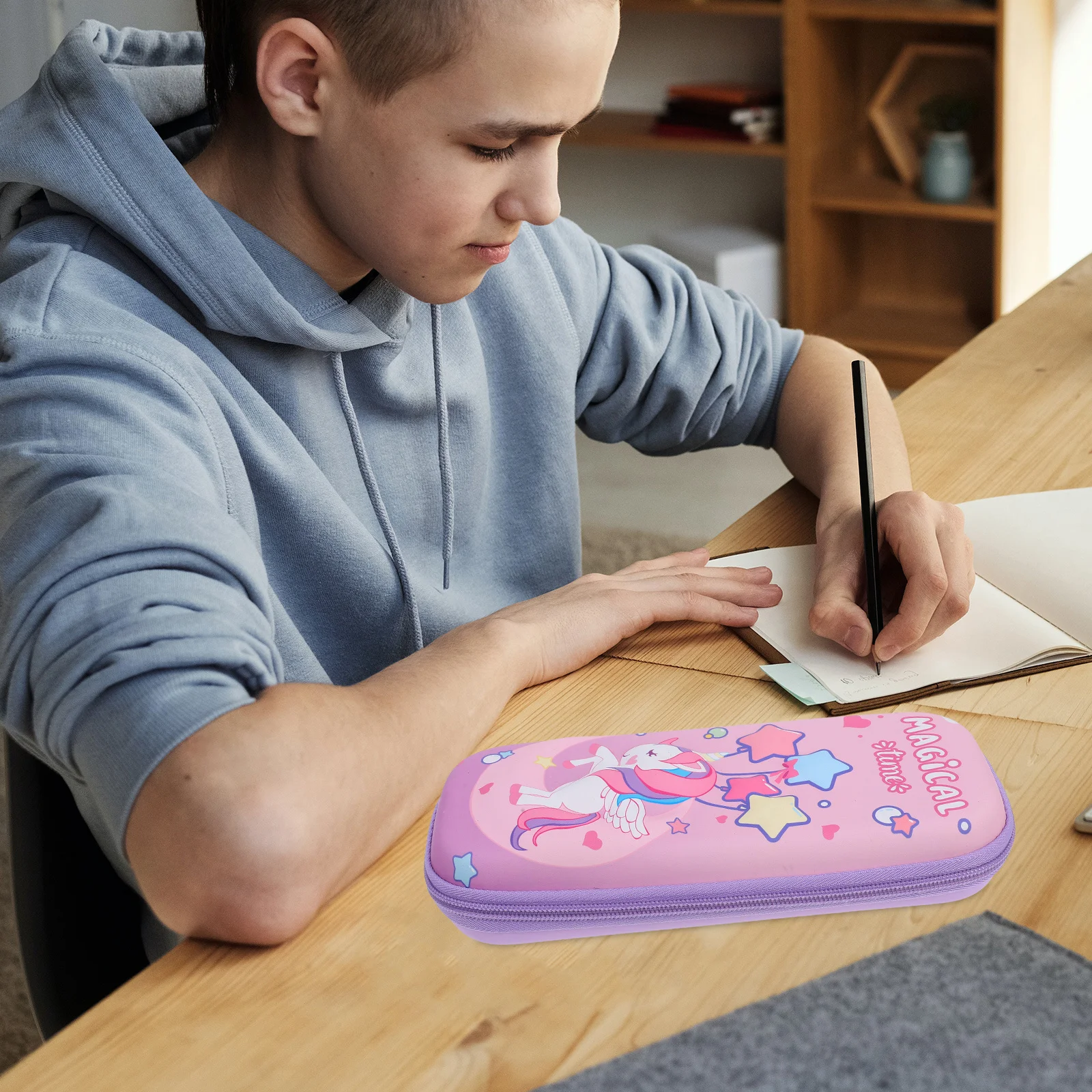 

Pencil Box Large Capacity Lightweight Pencil Case For Students School Supplies Art Stationery