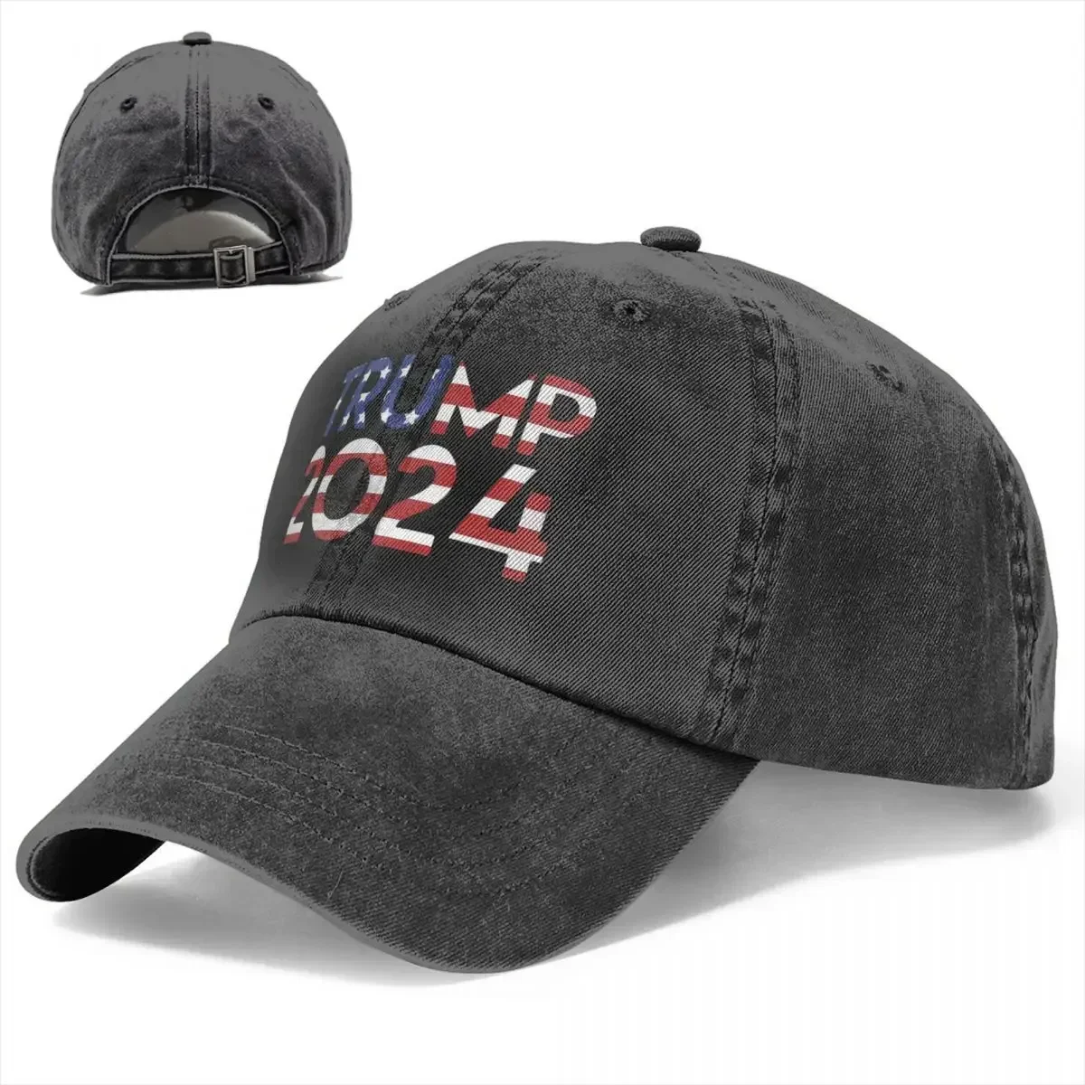 Trump 2024 US Presidential Election Baseball Caps Vintage Distressed Washed Headwear for Men Women Outdoor Summer Hats Cap