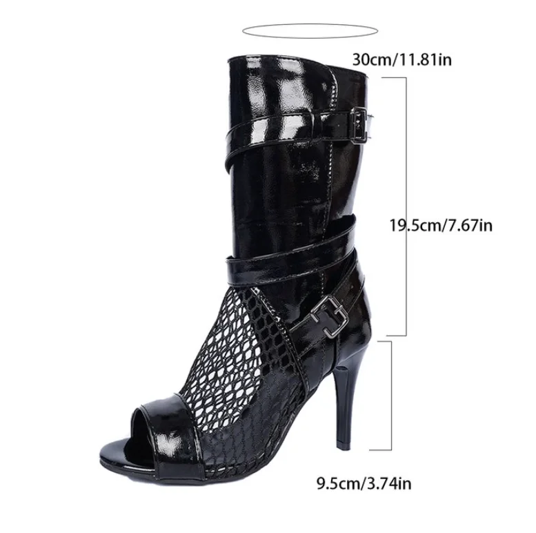 Mode Marke Designer Frauen Höhlte Heraus Sandalen Plus Größe Fisch Mund Sandalen Neue Mit Hohen Absätzen Tanz Schuhe Fisch Mund coole Stiefel