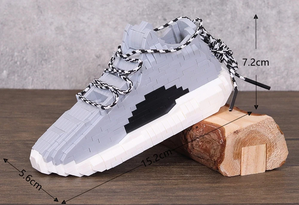 Neue DIY Sport Basketball Schuhe Bausteine Anime Turnschuhe Jungen Mädchen Spielzeug Auktion Modell Montage Block Ziegel Kinder Spielzeug Geschenke – Detail 15