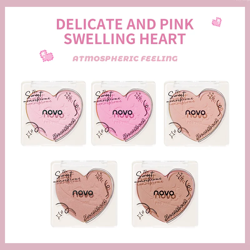 أحمر خدود الخد، ألوان مختلطة، أحمر خدود البودرة، تحديد وتسليط الضوء على الوجه، متألقة أو غير لامعة، خفيفة الوزن، ناعمة #5