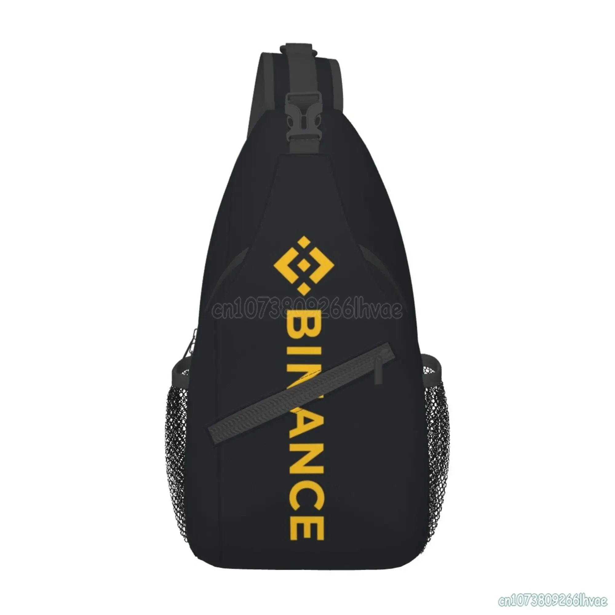 Binance Sling Bag Chest Crossbody Backpack Travel Hiking Daypack for Women Men with Strap Purse Lightweight Shoulder Bags