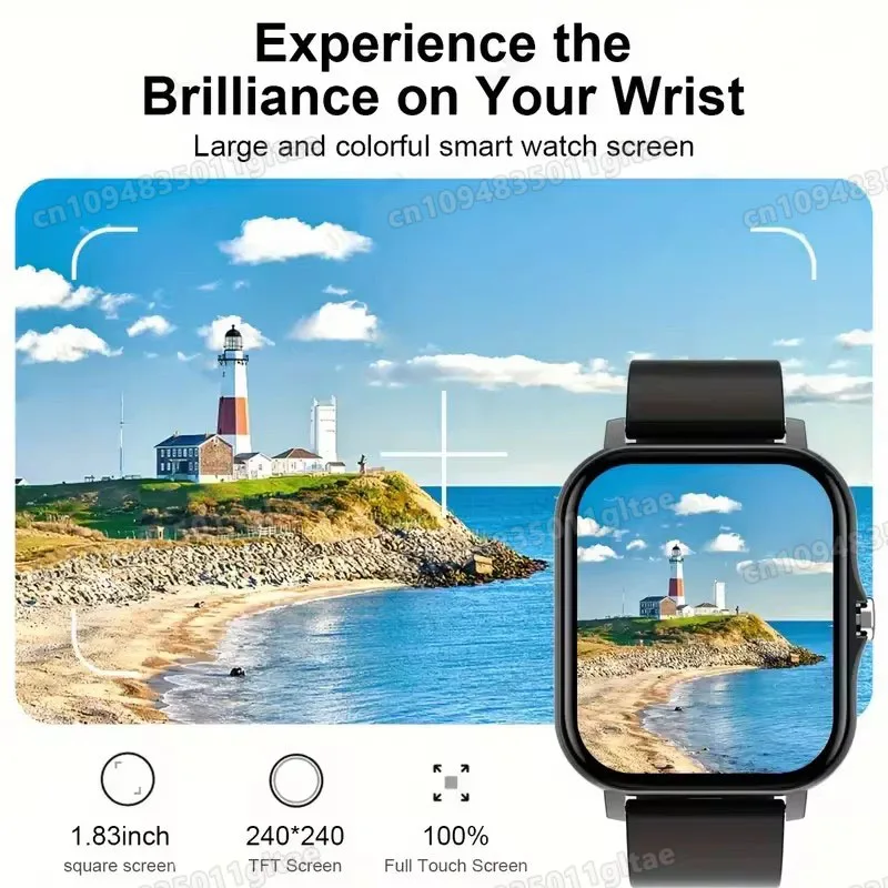 Smart Watch Men Women Gift Full Touch Screen Heart Rate Monitoring Sports Fitness Watch Bluetooth Call Digital Smartwatch ht30