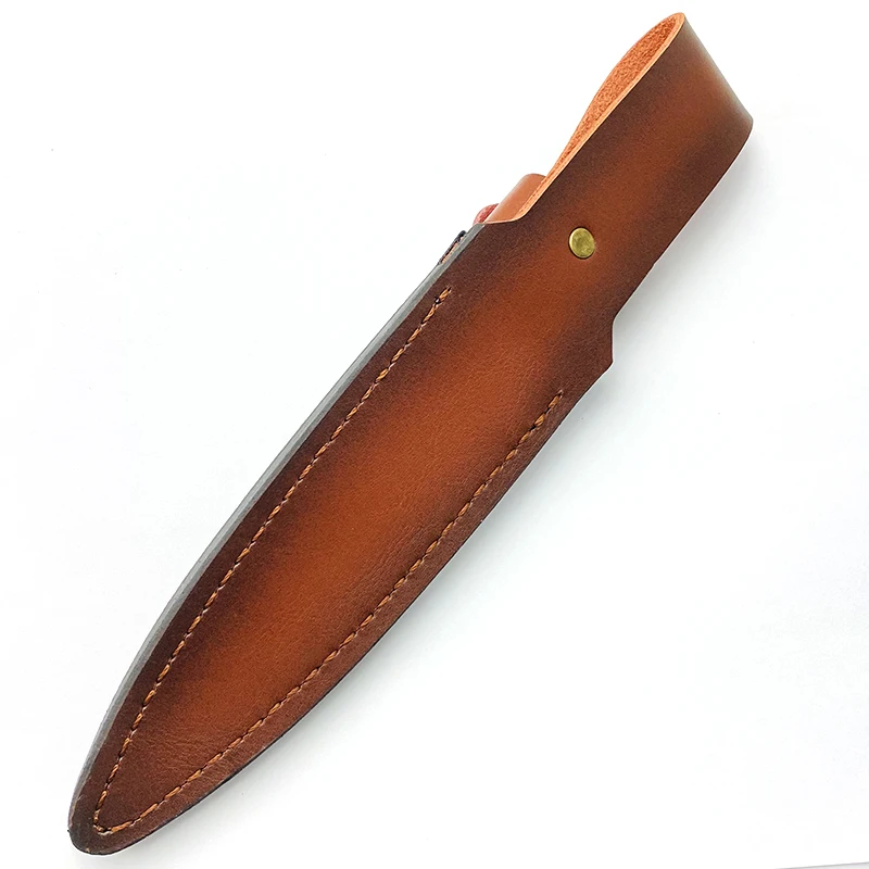 Outdoor Small Straight Knife Sheath Cowhide Knife Sheath