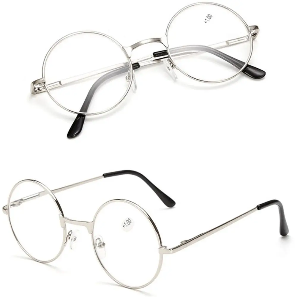 Round Metal Reading Glasses 2023 New Ultra Light Spring Hinge Eyeglasses Vision Care Eyewear Diopter +1.00~+4.0 for Women Men