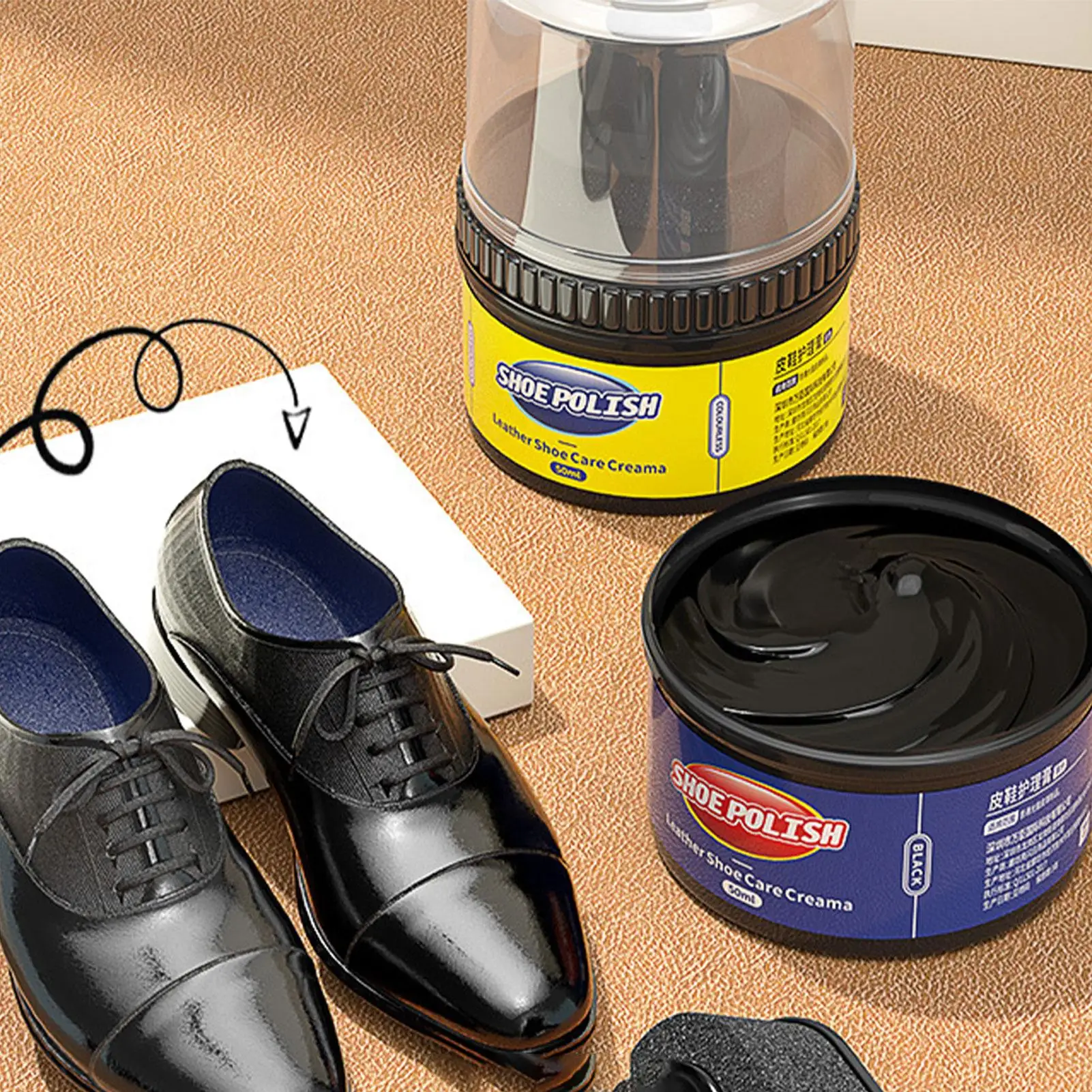 50ml Leather cream leather care agent universal shoe care cream colorless shoe wax car leather  Conditioner Interior Cleaner