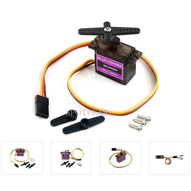 MG90S servo 2kg/cm 2.8kg/cm torque metal gear 180 degree rotation angle