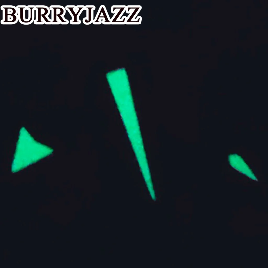 يد مضيئة من Burryjazz ، أيدي برتقالية فضّية ، أخضر ، NH35 ، NH36 ، NH38 ، 7S26 ، 7S36 ، 4R35 ، 4R36