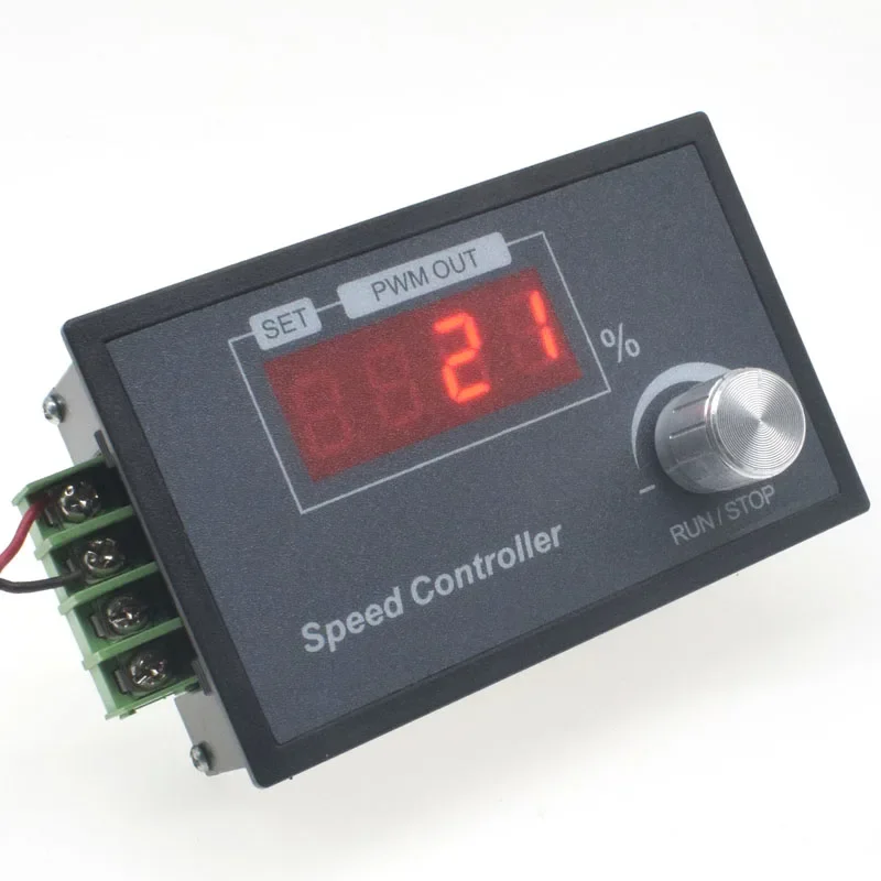 Digital Display 0~100% Adjustable DC 6-60V 30A DC Motor Speed Controller PWM 12V 24V 48V Brushed Motor Fan Adjustable Frequency