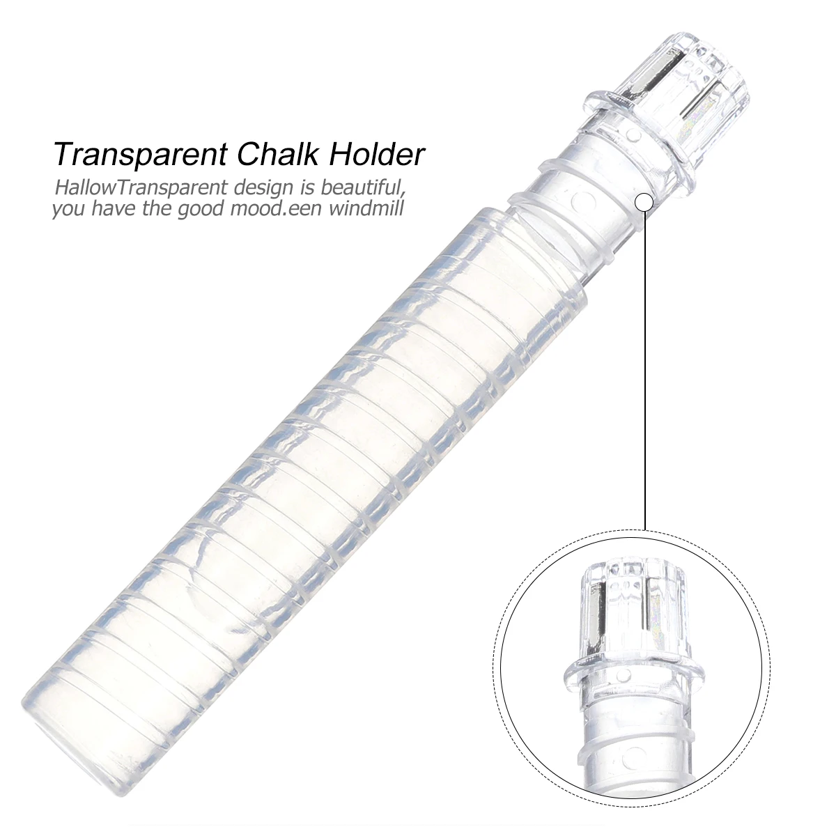 

10 Pcs Cover Transparent Chalk Clip Transparent Holder Clip for School Safe Chalk Diameter 9 7mm 10mm Gift