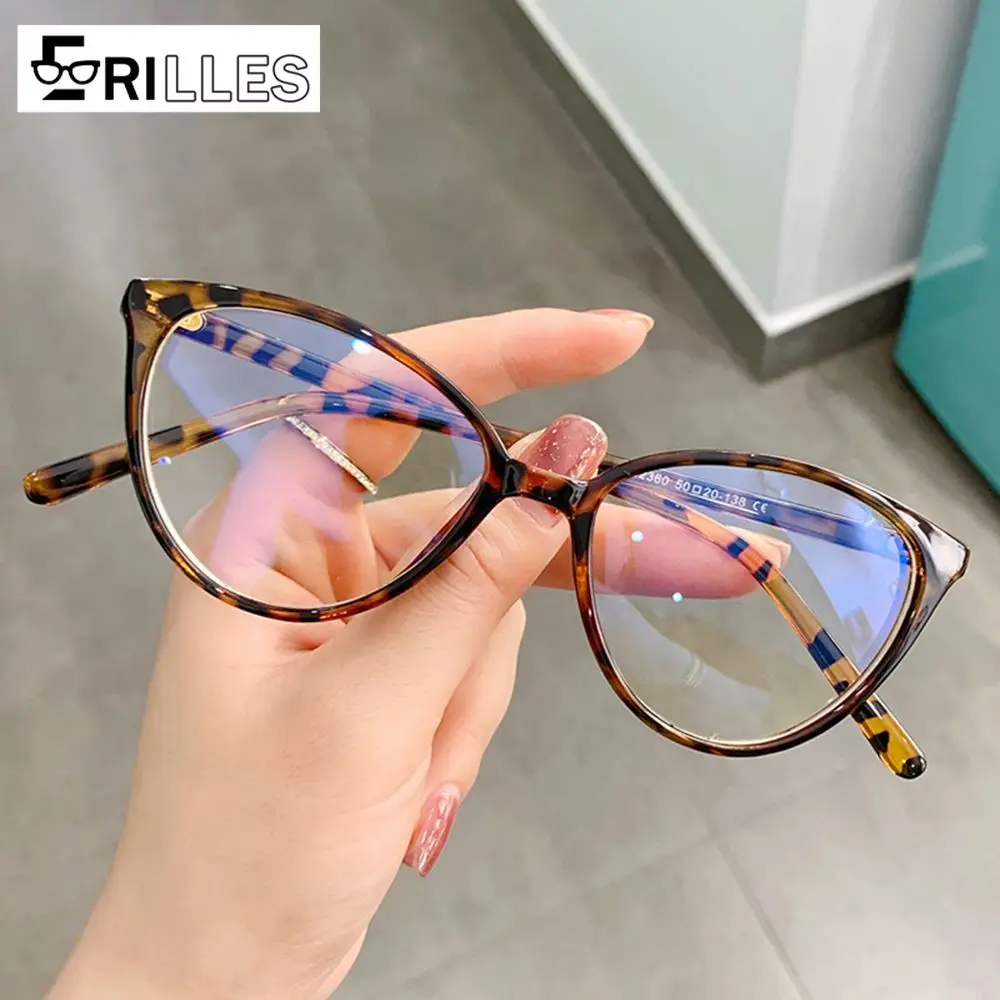 

Retro Cat Eye Glasses, Blue Light Blocking Butterfly Frame, Anti-Radiation Full Frame for Women's Daily Fashion Wear
