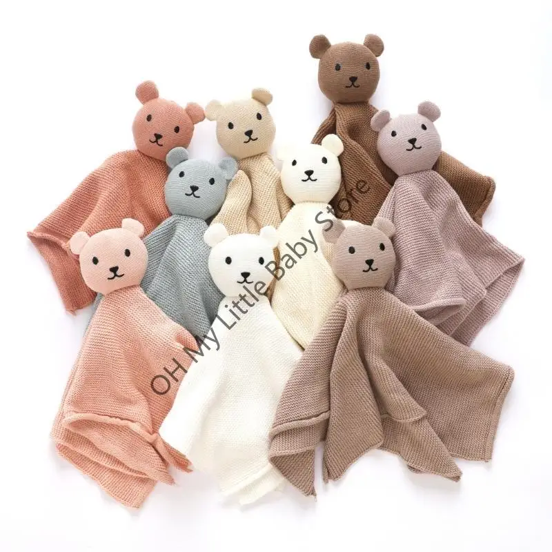 M76C لطيف الدب تكبب لعبة الرضع تهدئة استرضاء منشفة بطانية للأطفال الصغار حديثي الولادة #2