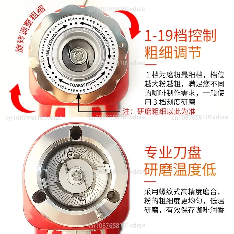 Electric Coffee Grinder, Coffee Beans, Italian-style Grinder, Burr-type, Domestic, Direct-dispense Coffee Grinder