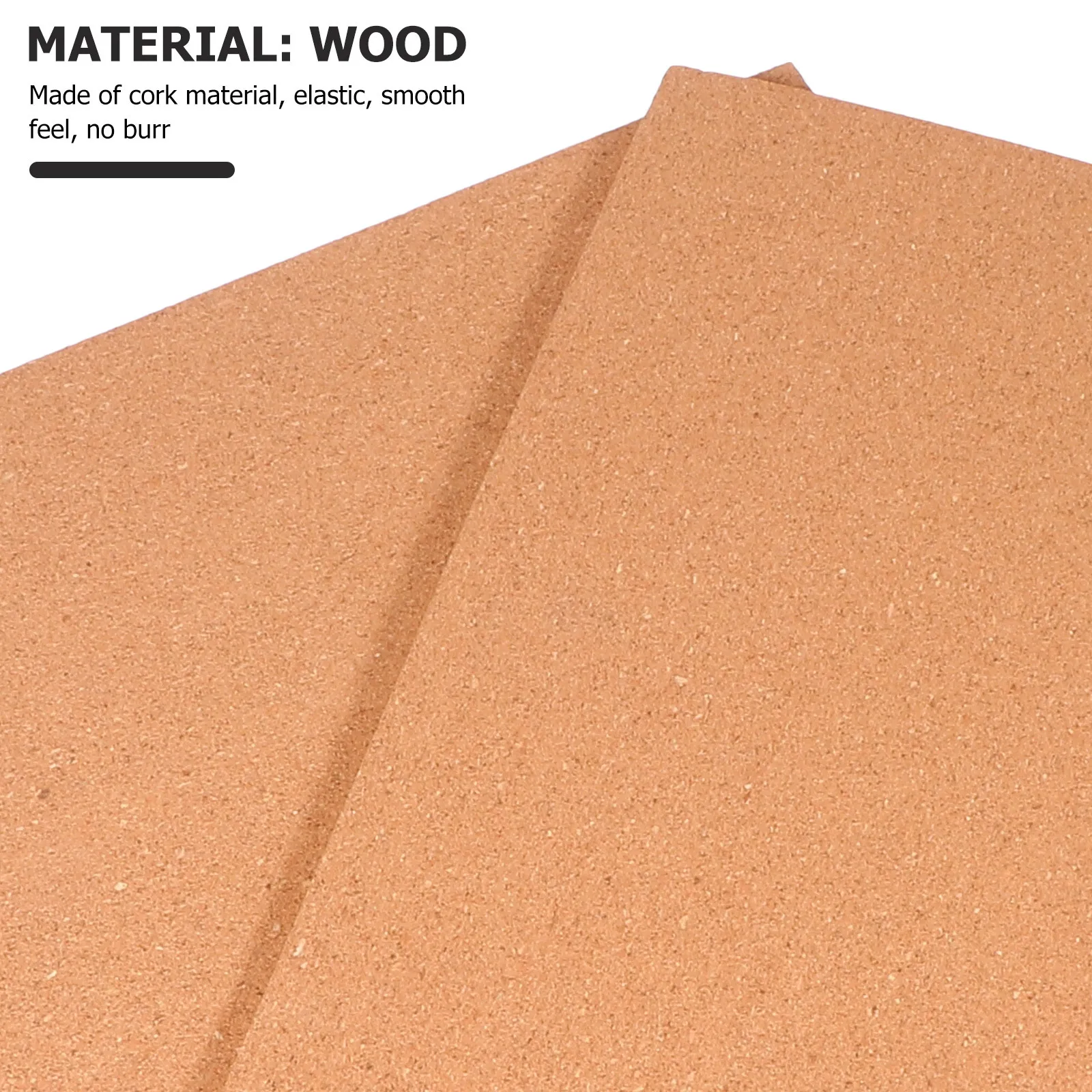 

2Pcs Self-Adhesive Cork Board High-Grade Wood Material Multi-Functional Message Bulletin Display Pin Board for Home Office Decor