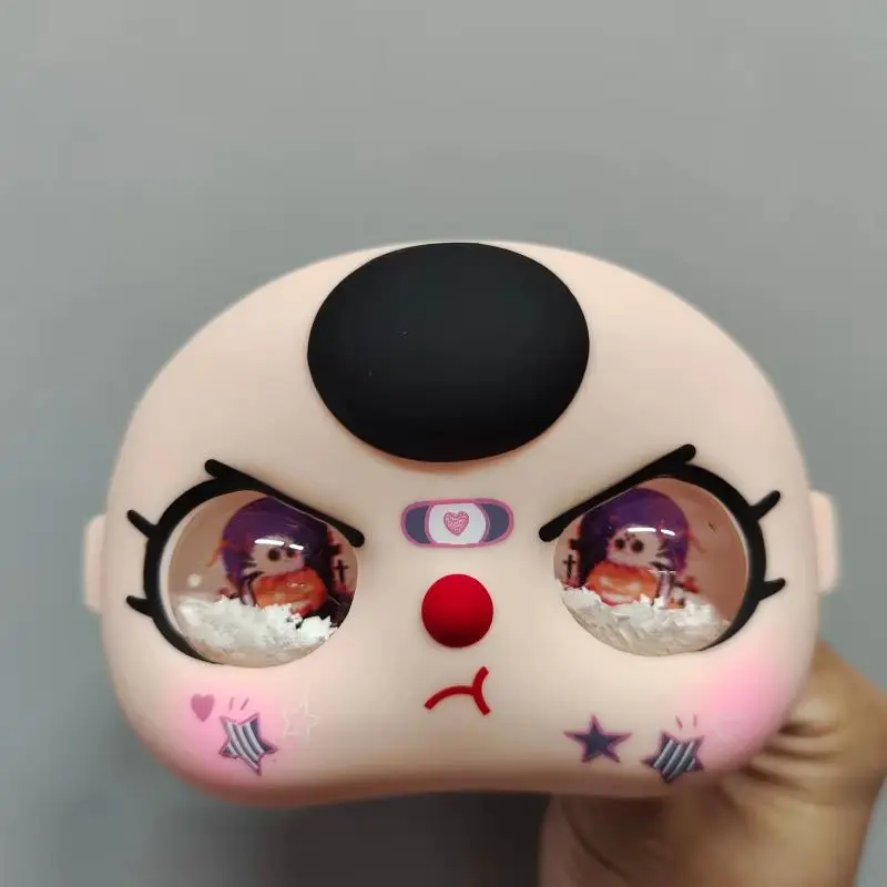 Kualitas Tinggi Untuk Boneka Seri Halloween Baby Three BB3 400% Dengan Mata Dan Cangkang Wajah Boneka, Cangkang Wajah Dengan Mata Pasir Bergerak Kejutan, Wajah Vinyl