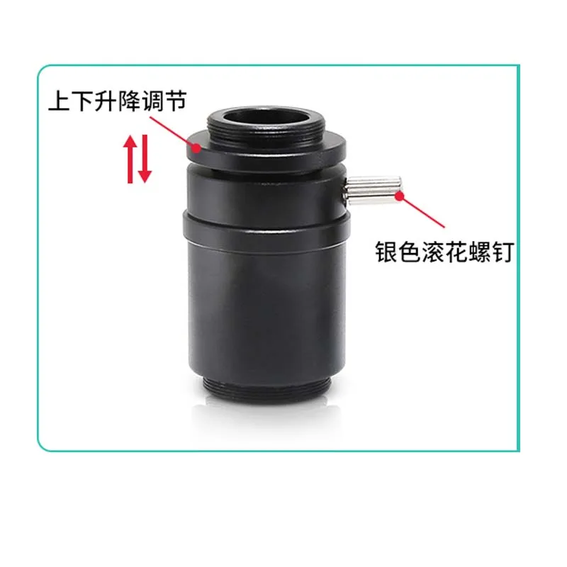 1X อะแดปเตอร์ CTV เลนส์ C-mount สำหรับวิดีโอ SZM45T กล้องดิจิตอลกล้องสเตอริโอแบบสามตาอุปกรณ์เสริมตัวเชื่อมต่อ CCD ขนาด25.3มม.