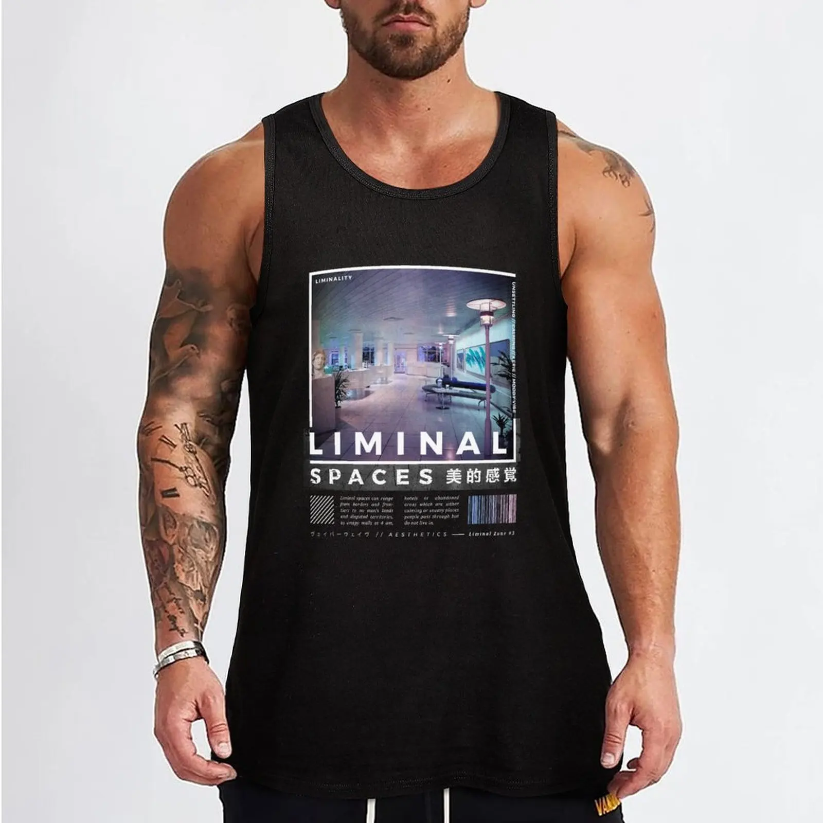 Liminal spaces Tank Top men clothings sleeveless man shirts