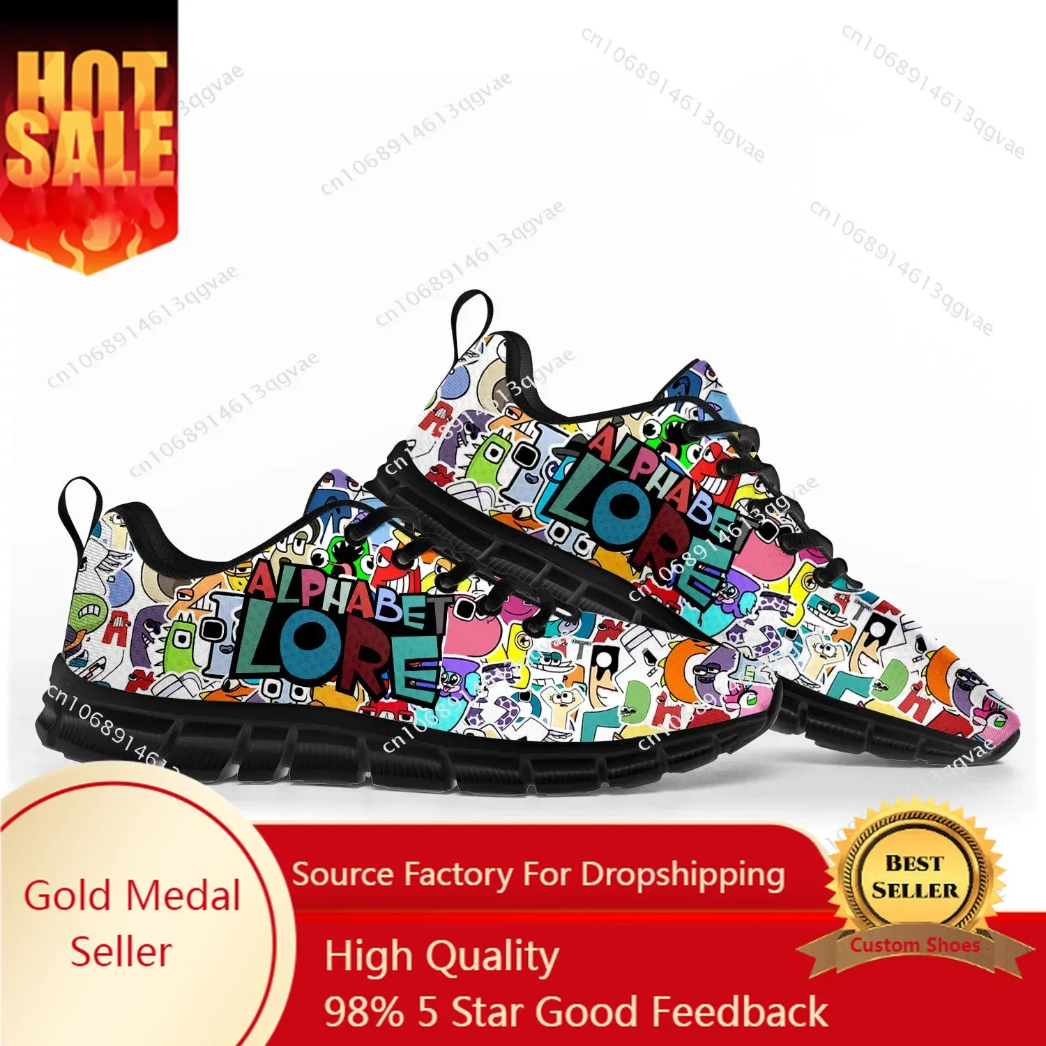 

Alphabet Lore Sports Shoes Mens Womens Teenager Children Customized Sneakers Tailor-Made Shoe High Quality Couple Sports Shoes