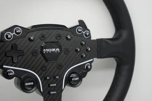 Imagen 2 del producto SIMPUSH 13 pulgadas 33 cm Volante circular Rally sim racing MOD PARA MOZA R5 R3 ES ESX