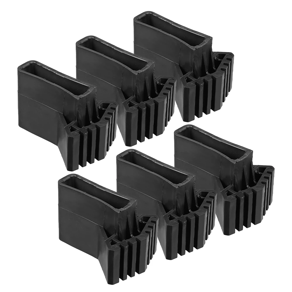 

6pcs Non-slip Rubber Ladder Feet Covers Durable Foldable Telescopic Stool Leg Protectors Safety Pads Compatible Various Sizes