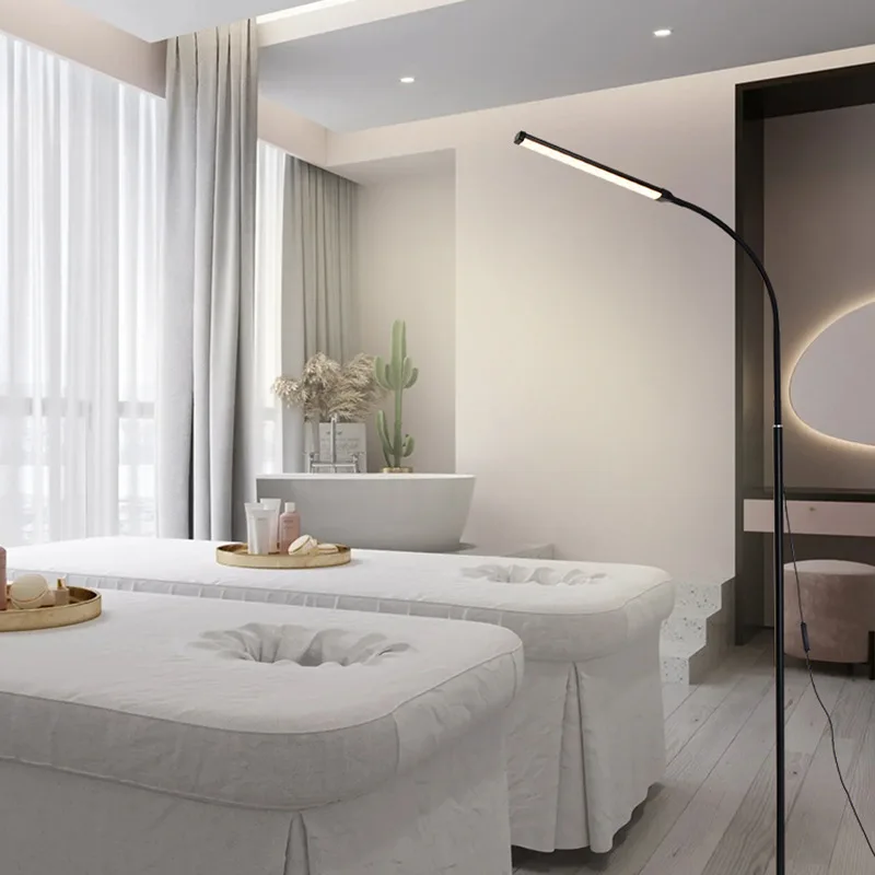 LED Floor Lamp, Reading Floor Lamp, Adjustable Gooseneck,Portable Standing Lamp for Eyelash Extensions, Makeup, Office