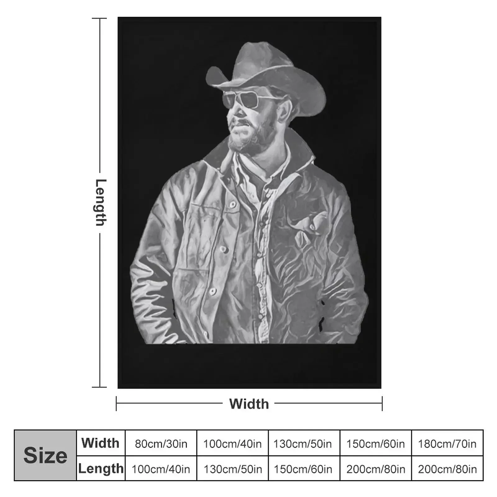 Rip Wheeler Classic Throw Blanket Designers manga Custom cosplay anime blankets ands Polar Blankets