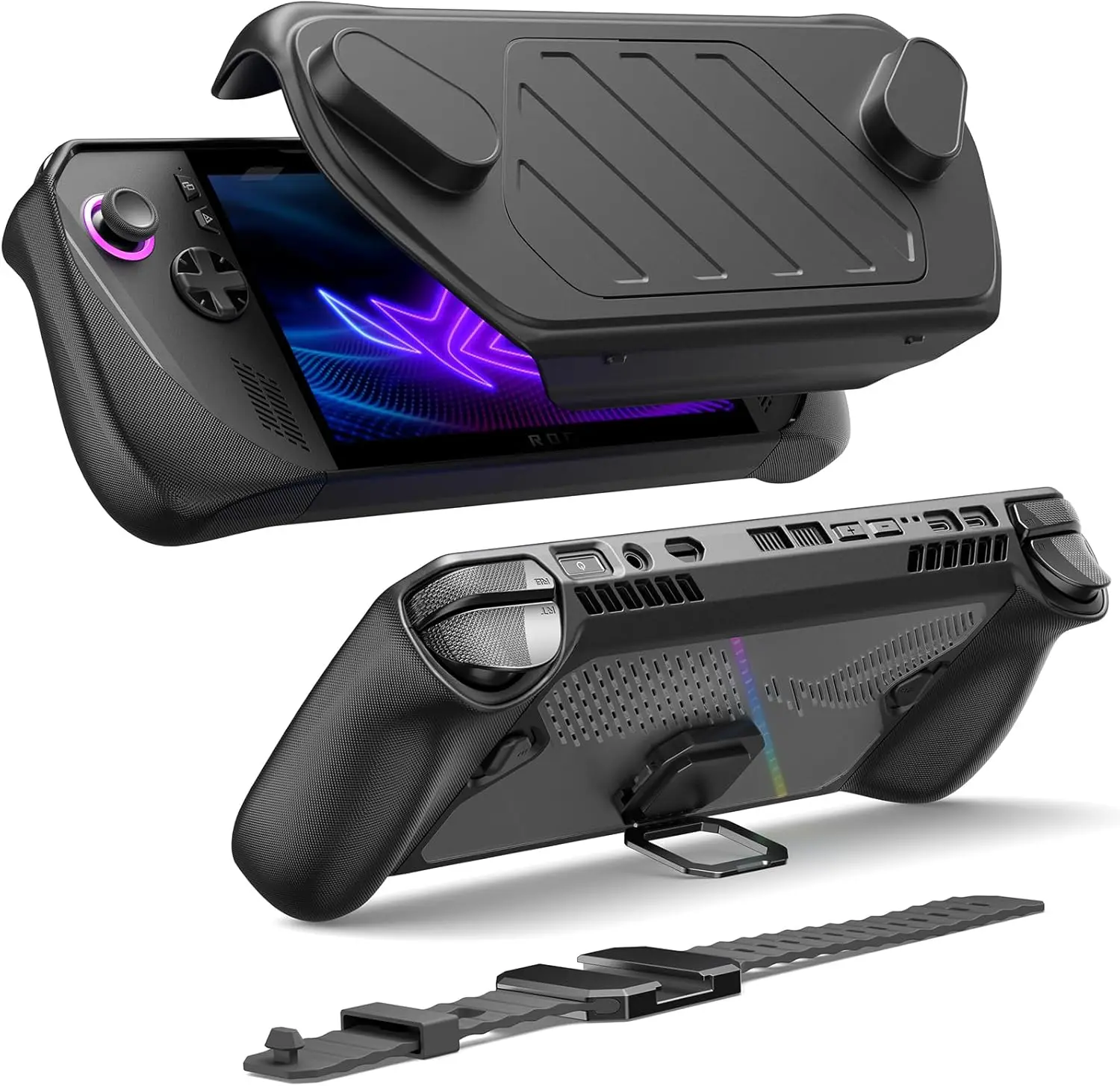 PC0111 ModCase Compatible with ASUS ROG Ally X (2024) - Basic Set | ROG Ally X Case with Detachable Front Shell, Protective Case
