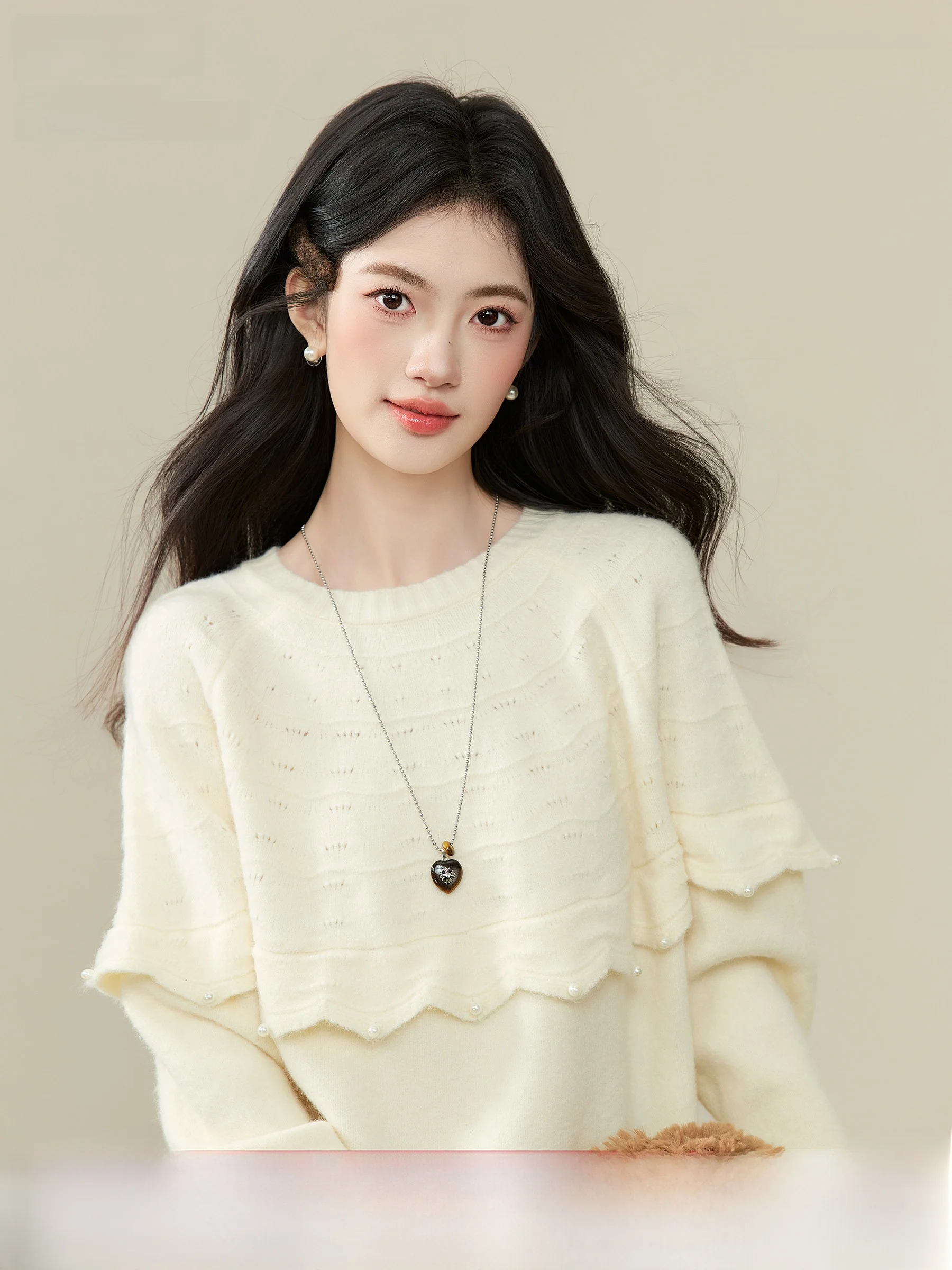 

Soft Cozy Knitted Sweater Women's Autumn Winter New Sle Simple Lazy Sle Faionable Travel Date Ciwalk Hiking Skiing Of...