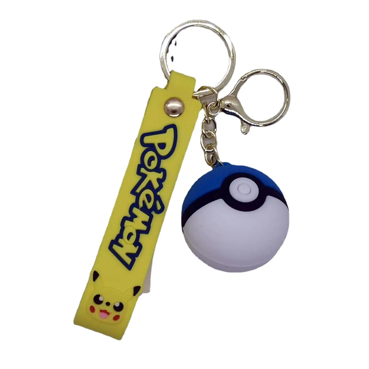 Cartoon Anime Pokemon Pikachu Poke Ball Keychain Keychain Model Car Keychain for Boys Girls Gifts