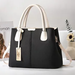 Women's bag 2024 new fashion handbag Middle-aged mother bag large capacity shoulder bag