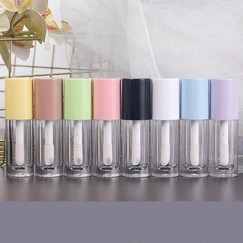 10/30/50pcs 6ml Rotondo Vuoto Lip Gloss Tubo Grande Pennello per labbra Asta Lip Smalto/Labbra Tubo di Olio Rossetto liquido Tubo Contenitore cosmetico