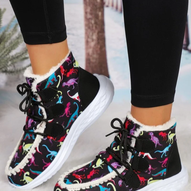 

2025 Autumn and Winter New Women's Cotton Shoes Soft Sole Comfortable Casual Home and Outdoor Wear Warm Women's Shoes