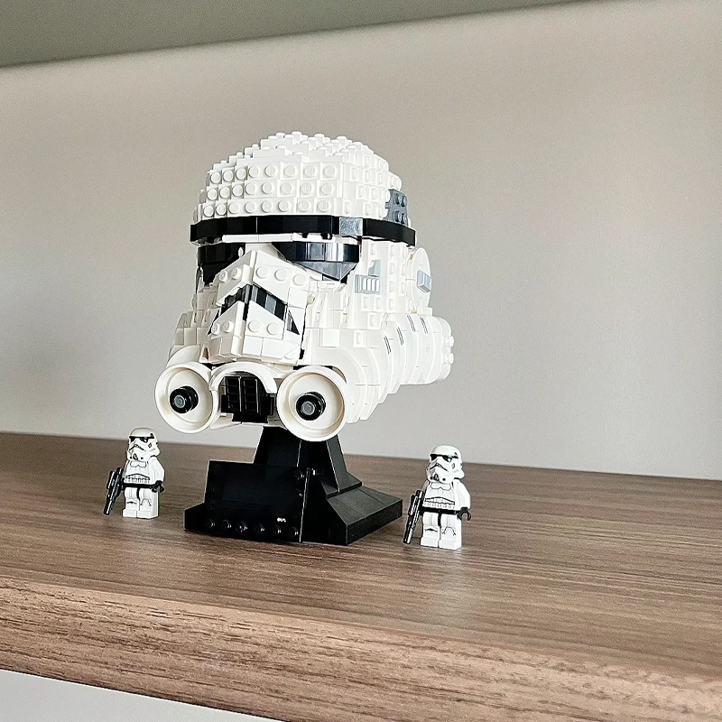 75276 75304 75274 Stormtrooper Helmet MOC Space Ship Battle Model Building Block Architecture Education Assembly Model Toy