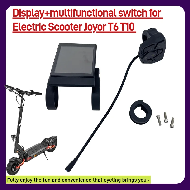 

Оригинальный дисплей приборной панели с кнопками управления и указателями поворота для электросамокатов JOYOR T6 T10, запасные части