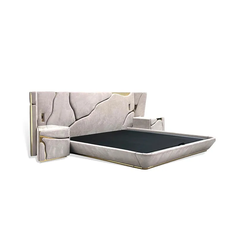 Modern Luxury Eco-Friendly Durable Twin Bed with Unique Design for Villa Master Bedroom Стулья Для Кухни متعه جنسيه للرجال