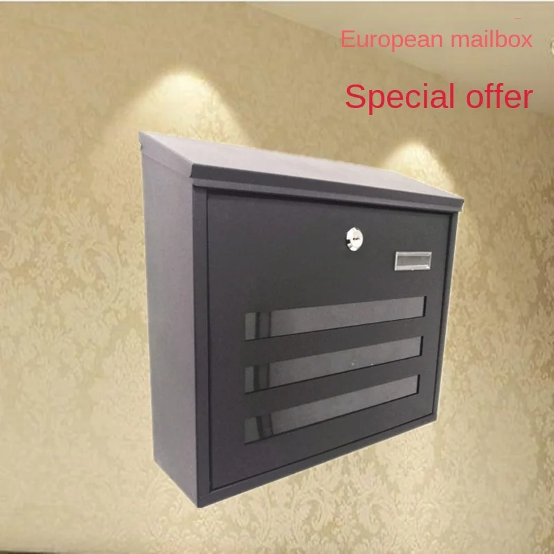 34X27CM Special Price High-end Metal Mailbox with Lock Comments Complaint Letter Box Outdoor Waterproof Wall Waterproof